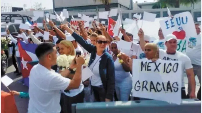 migrantes México cubanos