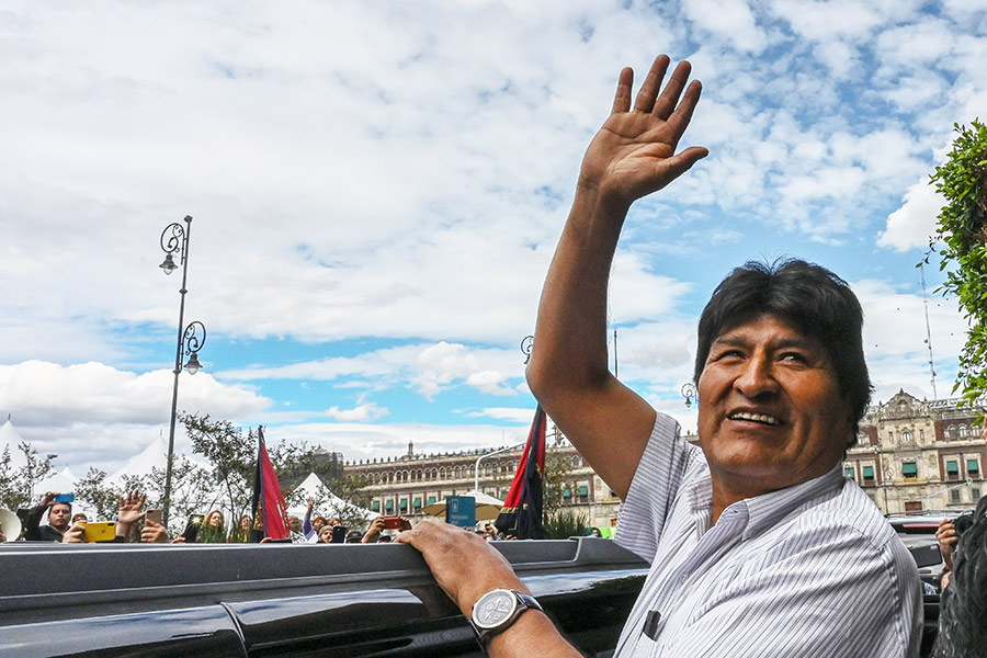 expresidente de Bolivia, Evo Morales