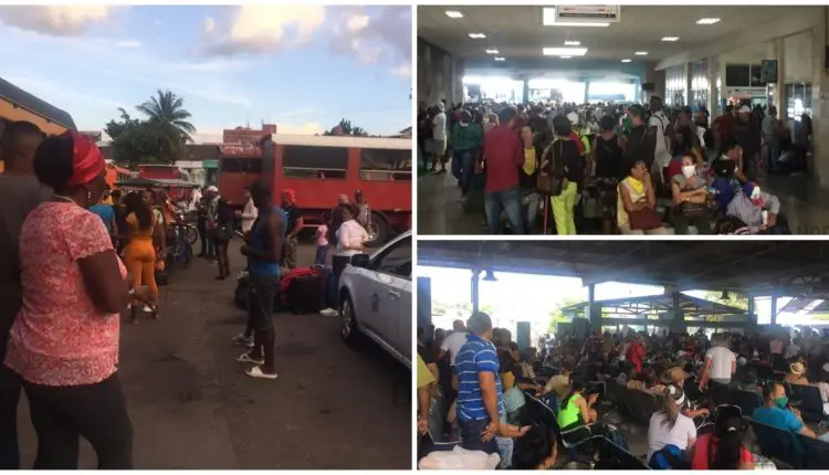 Terminales Provinciales de Ómnibus en Cuba amanecieron abarrotadas de personas desesperadas por regresar a sus casas