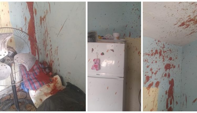 Como escena de un crimen terminaron las paredes de la casa de esta cubana en La Habana