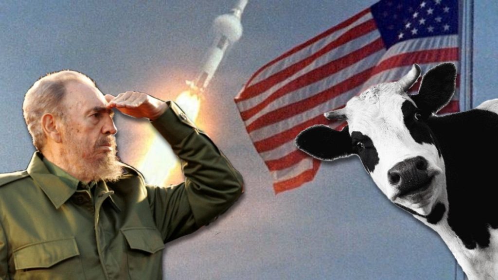Estados Unidos le pagó 2 millones de dólares a Fidel Castro por matarle una vaca con un cohete