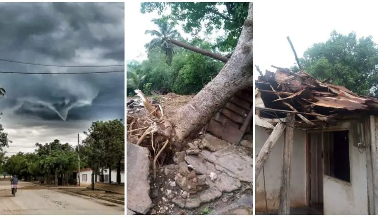 Tornado siembra el terror entre la población de Urbano Noris, en Holguín (+ Fotos)