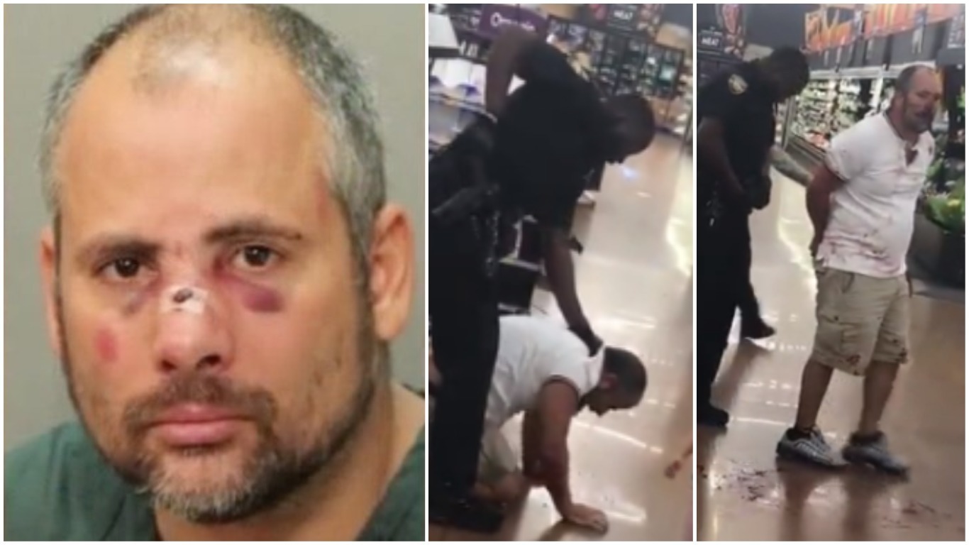 Cubano es agredido brutalmente por un policía en un Walmart en Miami