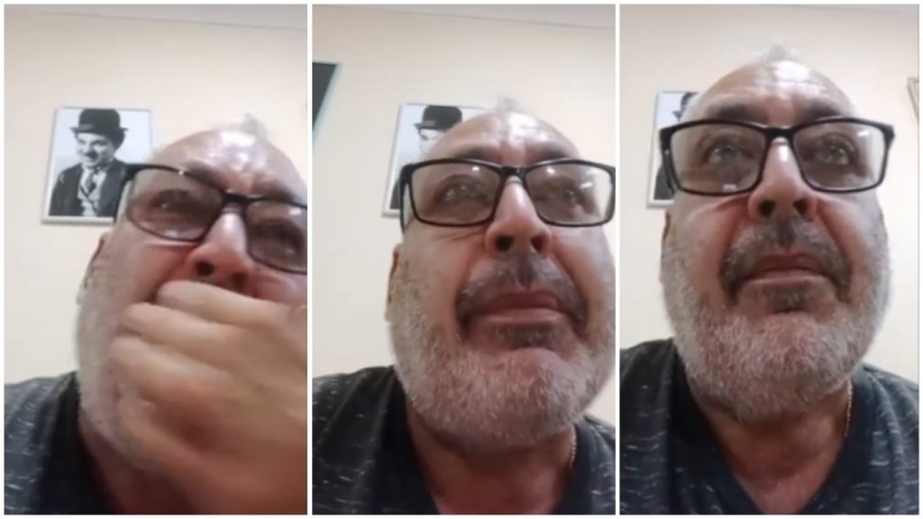 Humorista cubano Juan Karlos el Gordo rompe a llorar en vivo por culpa de Otaola