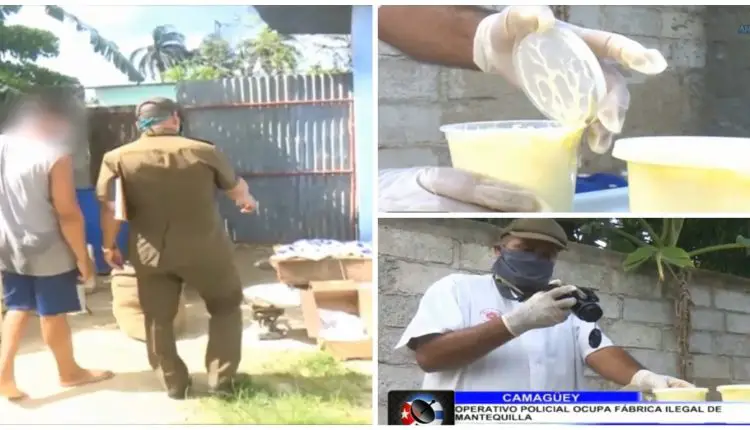 Operativo policial en Camagüey desactiva fábrica ilegal de mantequilla
