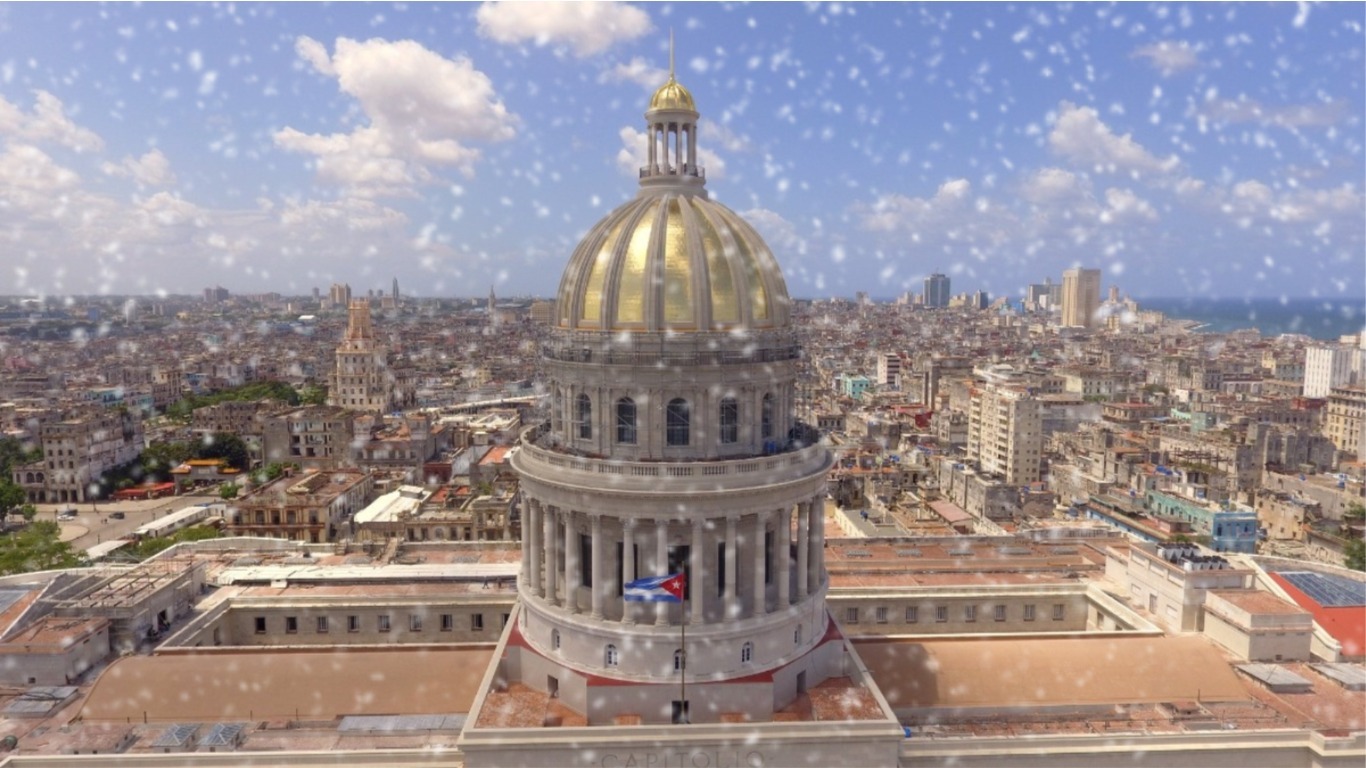 ¿Puede llegar a caer nieve en Cuba