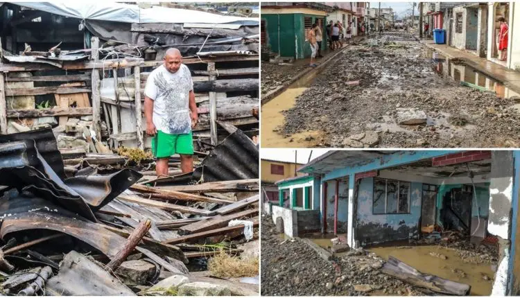Derrumbes e inundaciones, estas son las tristes imágenes del paso del huracán Isaías por Baracoa