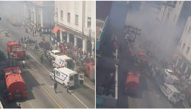 Incendio en un edificio multifamiliar en la céntrica calle Infanta de La Habana se salda con dos victimas mortales