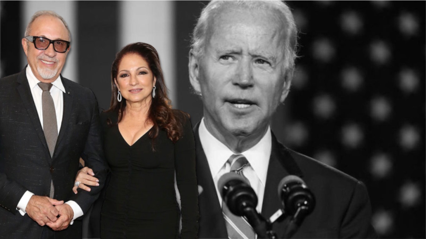 Gloria y Emilio Estefan niegan haber donado 1 millón de dólares a la campaña de Joe Biden