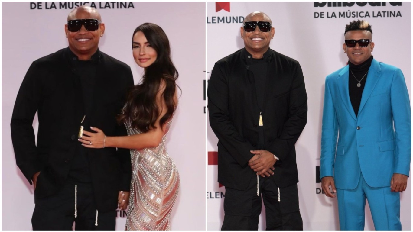 Alexander Delgado y Randy Malcom brillaron junto a sus parejas en la alfombra roja de los Latin Billboard 2020