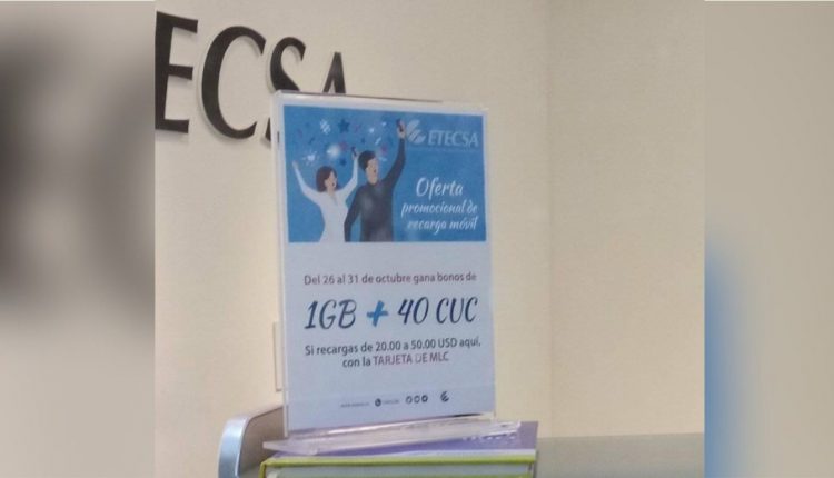 ETECSA se suma a la dolarización!! Comienzan a ofertar recargas de móviles en MLC y el pago de sus servicios de Internet