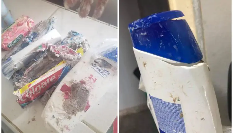 Así recibió una cubana en la Aduana en Cuba el paquete que sus familiares le enviaron con aseo desde Miami
