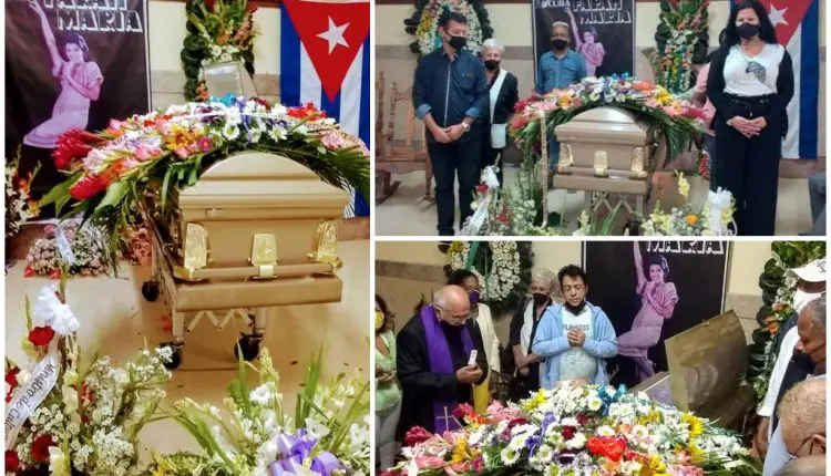 Entre familiares y amigos realizan emotiva despedida a los restos mortales de la cantante cubana Farah María en La Habana