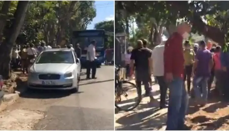 Decenas de jóvenes cubanos que se manifestaban frente al Ministerio de Cultura en La Habana son enfrentados a golpes por funcionarios de la institución