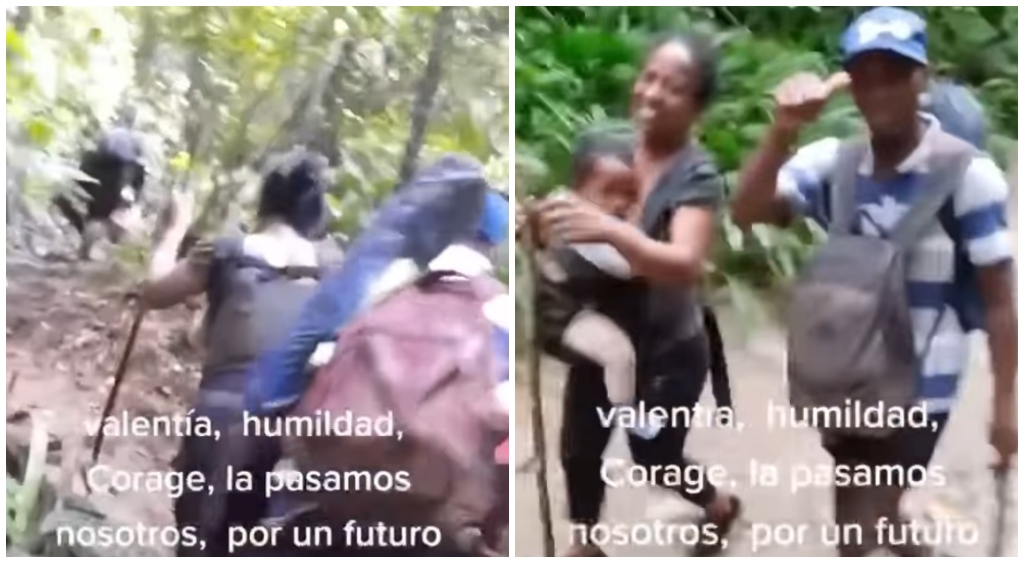 Cubanos filman en video su trayectoria atravesando la peligrosa selva del Dairén en su camino hacia Estados Unidos