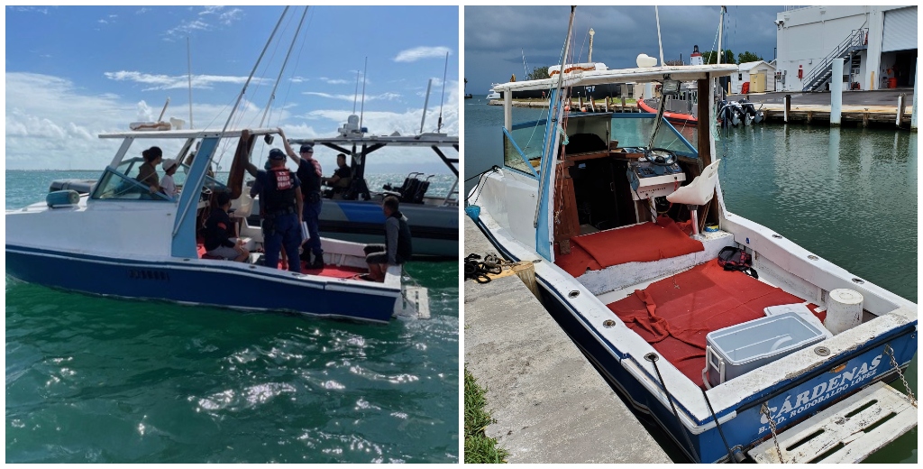 Guardia Costera de Estados Unidos repatria a 5 cubanos que lograron huir de la Isla en un bote de pesca deportiva