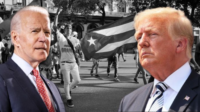Trump envía nuevo mensaje a Biden por su respuesta sobre lo que ocurre en Cuba: 