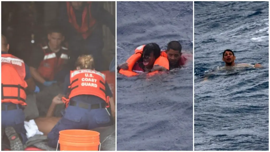 Nueve balseros cubanos desaparecidos y 13 rescatados en alta mar, son el saldo trágico de un naufragio ocurrido frente a las costas de Florida