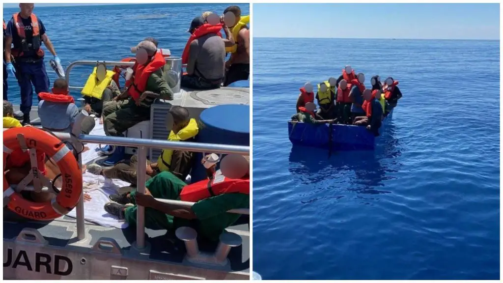 Guardia Costera de Estados Unidos repatría a 23 balseros cubanos que fueron interceptados este sábado frente a los Cayos de Florida