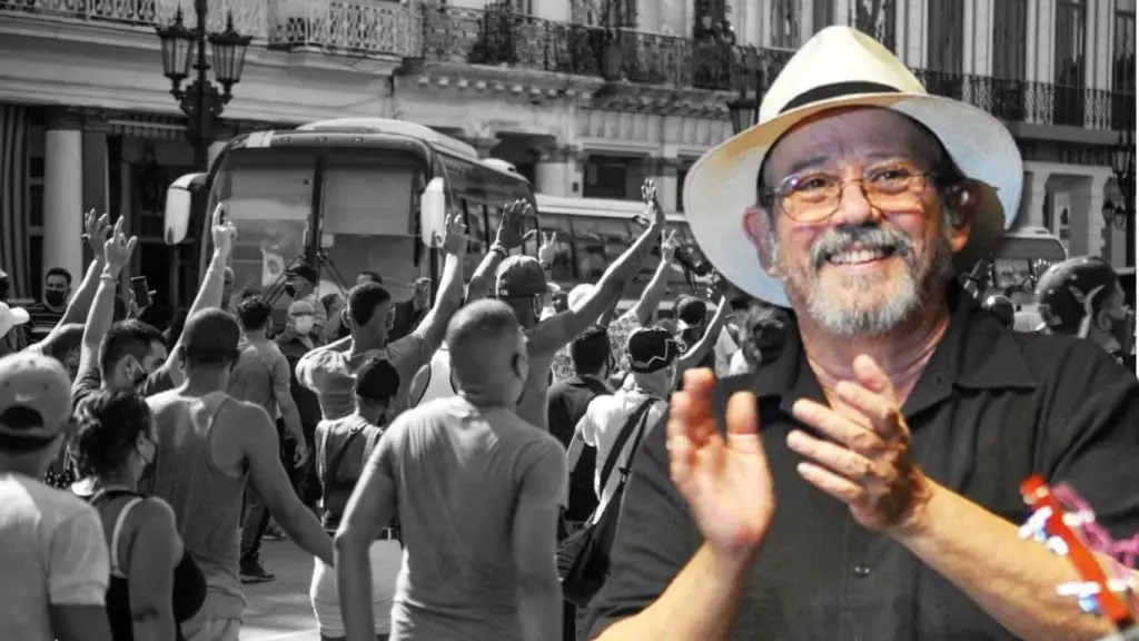 Silvio Rodríguez da la nota discordante y dice que las manifestaciones en Cuba "son preparadas y alentadas por el régimen imperial”