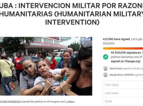 Ya suman más de 420 mil firmas el pedido en internet de pedir una intervención militar de Estados Unidos en Cuba