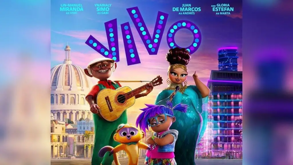 Netflix estrena "Vivo", la película animada llena de romance, música y escenas que recrean La Habana, con la participación de Gloria Estefan