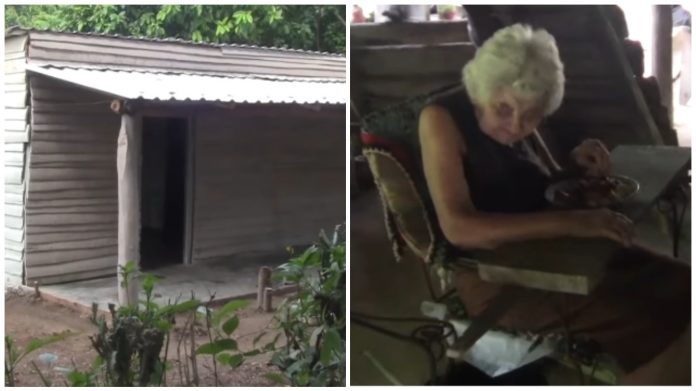 Como si fuese todo un logro, la prensa oficialista celebra la entrega de una casa de madera a una anciana de 96 años en Camagüey