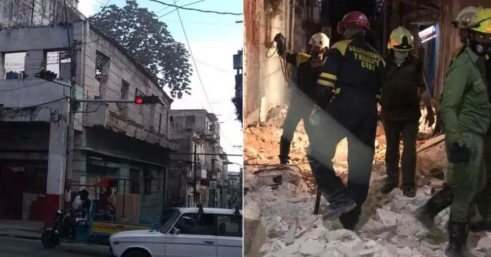 Vecinos del edificio que colapsó en La Habana Vieja esta semana denuncian que estaba en plan para demolerse desde hace 15 años