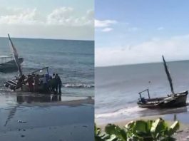 Grupo de balseros cubanos llegan a playa de Honduras tras diez días en el mar