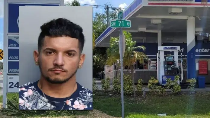 Arrestan cubano en Miami por robar 200 galones de combustible una gasolinera tras alterar la bomba de servicio