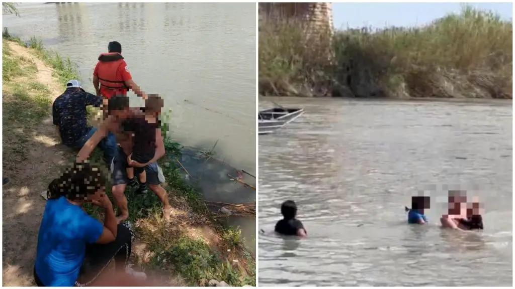 Rescatan a cuatro migrantes cubanos de ahogarse en el río Bravo, entre ellos un niño, cuando intentaban ingresar en Estados Unidos