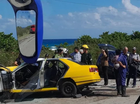 Accidente de tránsito en Cuba