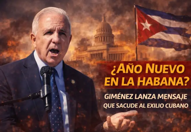 Congresista Carlos Giménez apunta alto: «El próximo Año Nuevo será en una Cuba libre»