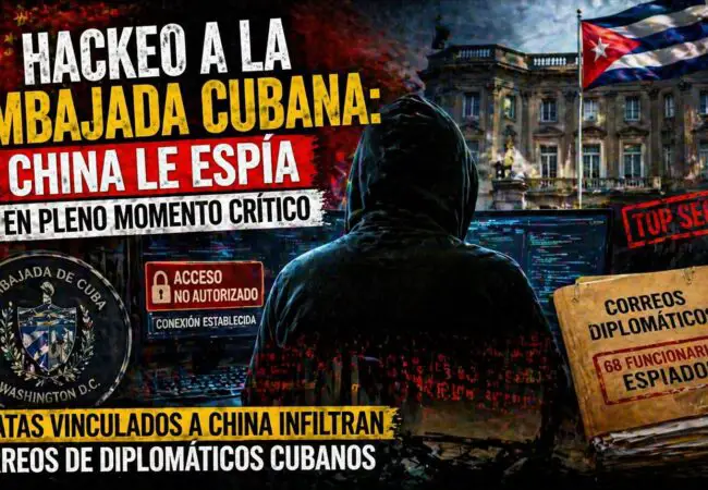 Piratas informáticos vinculados a China lograron infiltrarse en los sistemas de la Embajada de Cuba en Washington