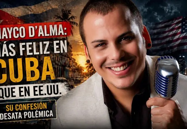 Cantante cubano Mayco D’ Alma en polémica desde EE.UU.: «En Cuba era más feliz, no tenía que preocuparme por los billes»