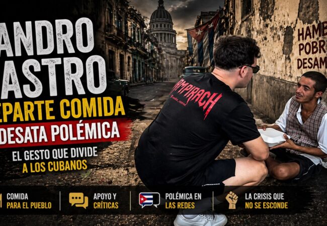 ¿Solidaridad o show?: Sandro Castro reparte comida… y enciende la polémica en Cuba