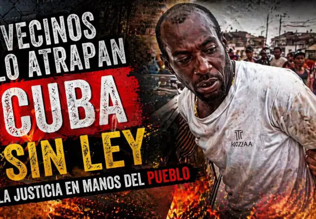 Vecinos hacen lo que el régimen no: capturan a presunto ladrón en La Habana y le encienden con una pela