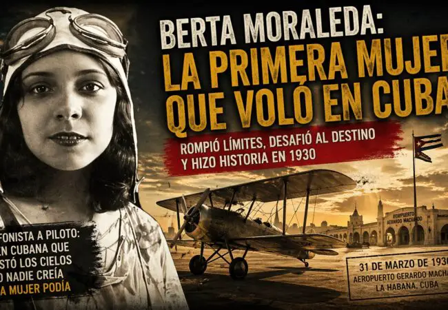 La primera mujer piloto de Cuba: la historia de una joven que desafió toda una época