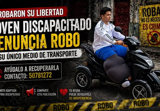 Le roban su única movilidad: joven discapacitado en La Habana clama ayuda