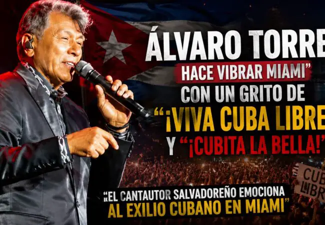 Álvaro Torres enciende Miami con un grito de “¡Viva Cuba libre!” durante su concierto en La Scala