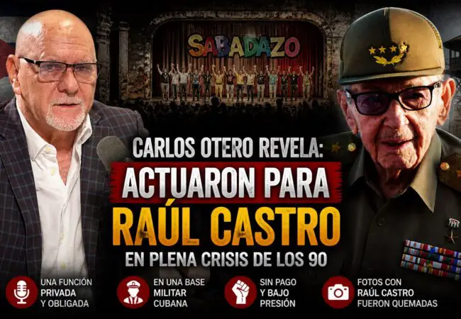 Carlos Otero confiesa que actuó en una fiesta privada para Raúl Castro en una base aérea en Cuba