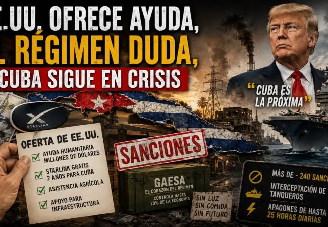 Administración Trump mantiene «todas las opciones» sobre la mesa para Cuba, pero descarta una acción militar inmediata