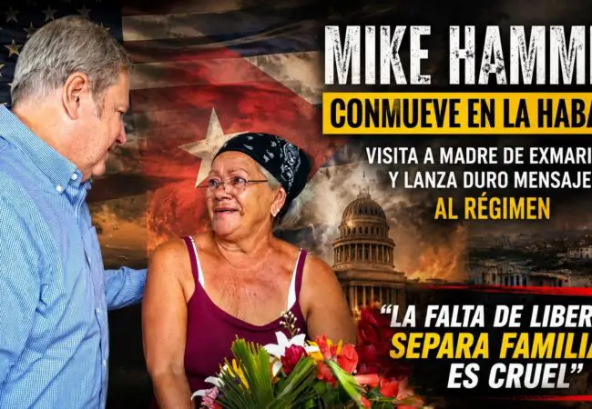 Embajador Mike Hammer visita en La Habana a la madre de un cubano que sirvió en los Marines por el Día de las Madres