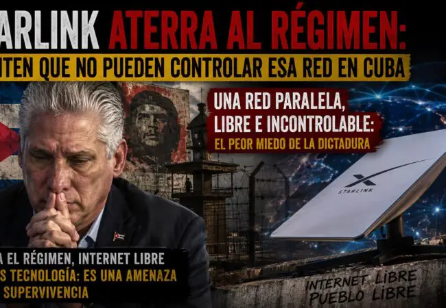 Régimen amenaza con penas de prisión a quienes accedan a Internet a través de Starlink en Cuba y lo califica como un arma de «guerra híbrida»