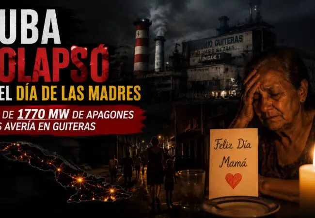 Unión Eléctrica justifica los apagones infernales por el Día de las Madres en todo el país