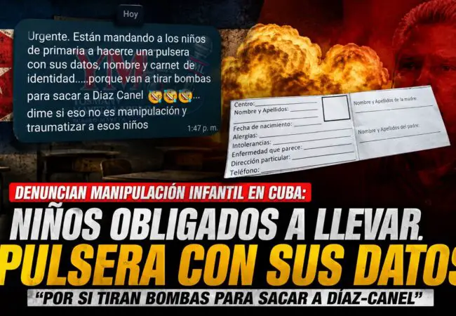Indignación en Santiago de Cuba: Piden a estudiantes que lleven una pulsera con su nombre y dirección «por si caen bombas»