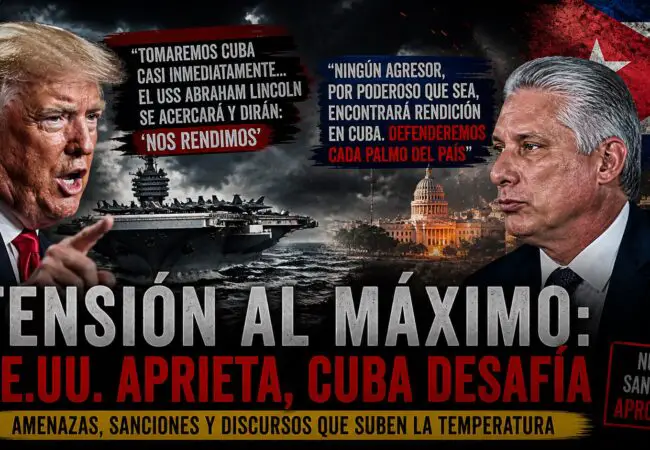 Díaz-Canel responde a Trump tras sus advertencias de tomar Cuba «casi inmediatamente»