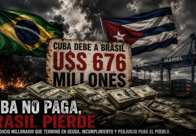 Brasil le cierra el grifo al régimen cubano por deuda acumulada impaga de casi 680 millones de dolares