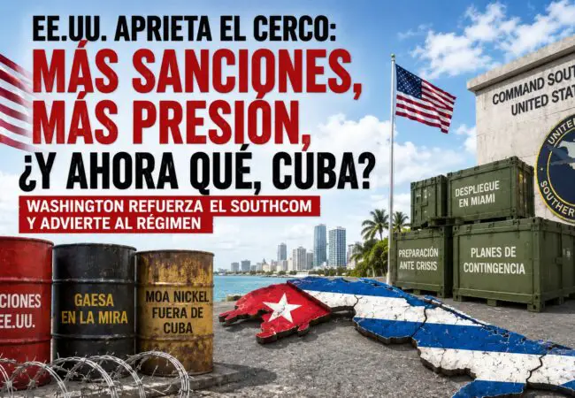 EE.UU. traslada personal hacia el Comando Sur en Miami como parte de preparativos vinculados a un posible escenario de hostilidades con Cuba