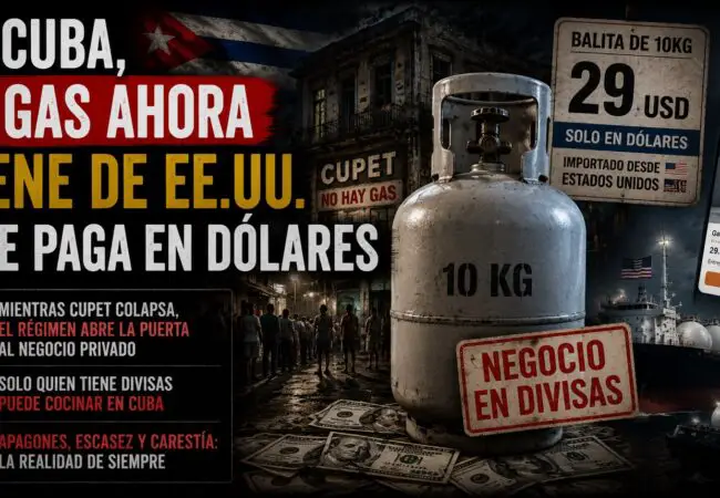 Así funciona en Cuba el negocio millonario de venta en dólares de balitas de gas licuado importado desde EE.UU.